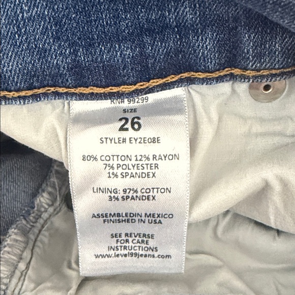 Anthropologie Level 99 Sky Blue Denim Shorts - Picture 7 of 7